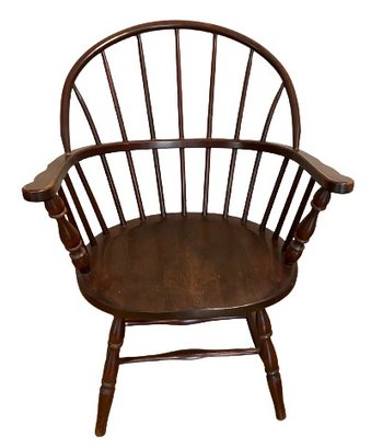Sturdy Vintage Hoop Back Windsor Arm Chair