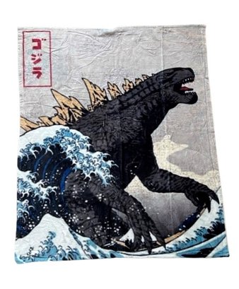 Super Soft Godzilla Themed Blanket 48inches By 60inches