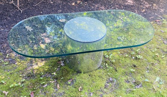 1970s Paul Mayen For Habitat Chrome And Glass Oval Coffee Table