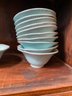 Annmarie Dove 10 Ceramic Blue Bowls 7 And A Half  Inches Wide.