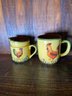 Jay Import Chicken And Rooster Cup And Creamer.