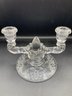 Pair Of Beautiful Table Top Small Crystal Candelabras