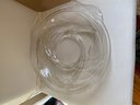Fifth Avenue Crystal Calla Lily 14 Inch Frosted Sectional Platter