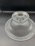 Vintage 8 Inch Crystal Standing Bowl Frosted Glass Design