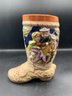 Decorative Hand Painted German Beer Boot Family House Nature Scene