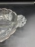 Stunning Crystal Display Bowl With Divider And Handles