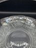 Vintage Crystal Glass Display Bowl With Handle