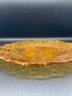 Stunning Amber Depression Glass 9 Inch Display Plate