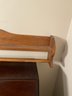 42 Inch Wooden Hanging  Wall Towel Rack With Self