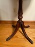 Antique Pedestal Table With Claw Feet