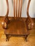Traditional Amish Style Press Back Rocking Chair - Solid Oak