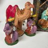 Vintage Nativity Set 14 Figures & Creche, Made In Germany And Italy
