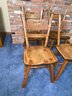 Set Of 4 Quality Cushman Colonial Creation Maple Chairs - Sturdy & Comfortable!