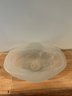 Large Quality Frosted Glass Display Bowl Or Centerpiece