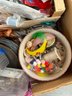 Calling All Crafters! Box Lot Of Sewing, Vintage Buttons, Wire, Craft Supplies, & More!