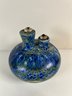 Stunning Hand Crafted & Signed Ceramic Double Neck Glazed Vase, Used For Oil Candle Lamps