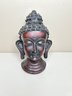 Gorgeous Carved Wooden Buddha Head Bust 6inches Tall