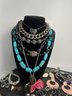 Large Lot Including Various Types Of Jewelry- Including Rings, Necklaces, Bracelets, And Earrings. Lot #8