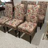 Set Of Six Pier 1 Upholstered Dining Chairs, Fun Design!