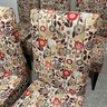 Set Of Six Pier 1 Upholstered Dining Chairs, Fun Design!
