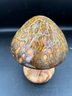 2 Of 2: Very Cool Glazed Ceramic Mushroom - About 7 Inches Tall
