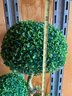 QUALITY 5 Foot Tall Faux Potted Boxwood Tree With Metal Trunk