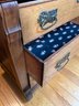 Gorgeous Antique Oak Low Three Drawer Dresser - Stunning Grain & Hardware!