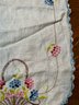 Beautiful Hand Embroidered Table Runner / Accent Linen