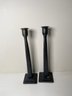 Pair Of Hand Hammered Style Candlestick Candle Holders