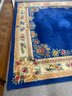 Elegant Very Large Blue 9'x18' Hand Woven Area Rug Beautiful Color!