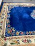 Elegant Very Large Blue 9'x18' Hand Woven Area Rug Beautiful Color!