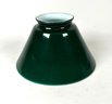 Forest Green Vintage Glass Cone Shaped Lampshade