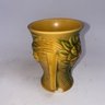 Roseville Pottery USA 57-4 Yellow Peony Small Two Handled Vase 57-4' Chipped