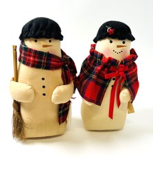 Handmade Stuffed Snowman Decorations