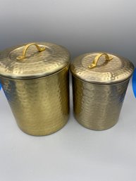2 Sealing Pitted Brass Containers By ODI