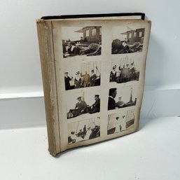 Partially Filled Antique Photo Album