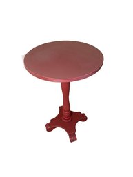 Small Red Circle Side Table