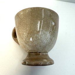 Small Tan Handled Cup