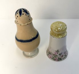 Pair Of Hand Painted Salt Shakers