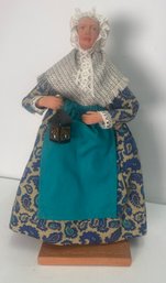 Artist Signed Clay Woman With Dress.