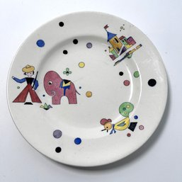 Vintage Copeland Spode Hand Painted Child's Plate