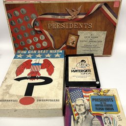 Vintage 1970s Presidential Themed Games