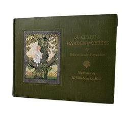 A Child's Garden Of Verses, By Robert Louis Stevenson, Illustrated By Le Mair, 1926 Vintage Book