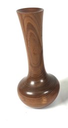 Stunning Japanese Turned Wood Vase Bud Vase