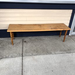 Rustic Wooden Bench, About 5ft Long