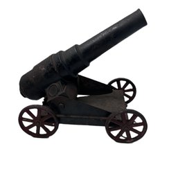 Vintage Toy Cannon, Cast Iron & Tin Construction, Very Cool!