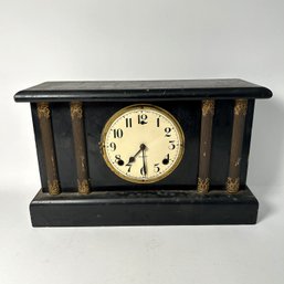 Antique Gilbert Adamantine Mantle Clock - For Parts, Repair, Or Display