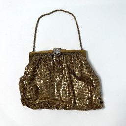 Vintage Gold Mesh Purse By Whiting & Davis