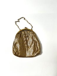 Vintage Gold Mesh Coin Purse By Whiting & Davis, Great Condition!