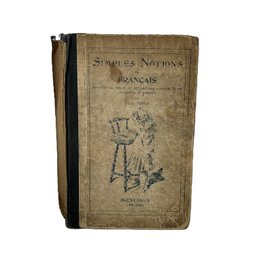 Antique 1894 Book: Simples Notions De Frances By Paul Bercy, Published By Brentano's New York